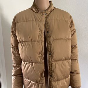 Scotch & Soda Maison Scotch Tan Down Alternative Puffer Jacket NWT